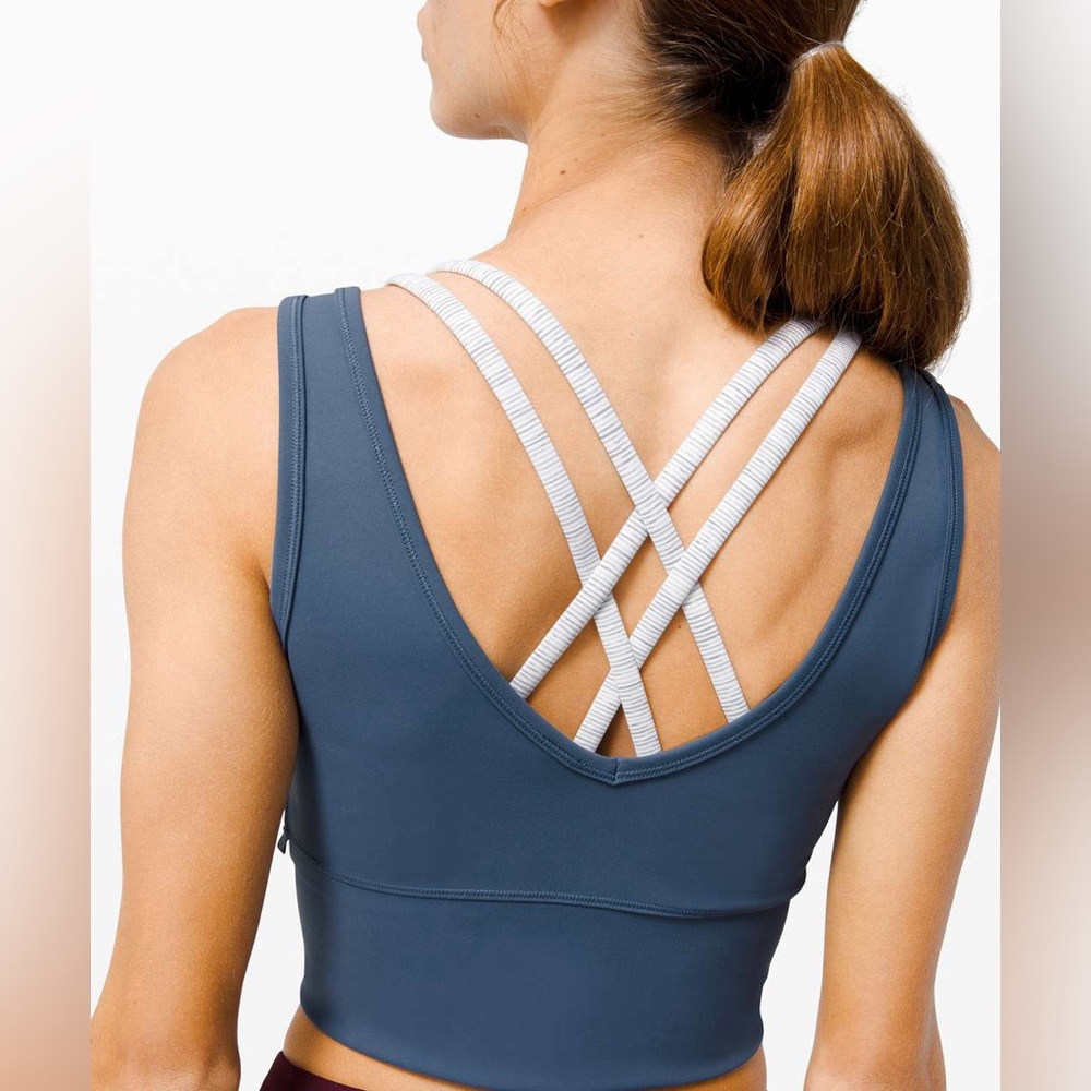 lululemon athletica Reversible Blue Tank Top (Iron Blue) Size 6